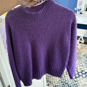 Topshop Vibrant Purple Crew Neck Sweater